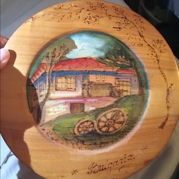 Bulgaria Wooden Decor Plate & Spatula Bundle - Picture 6 of 7